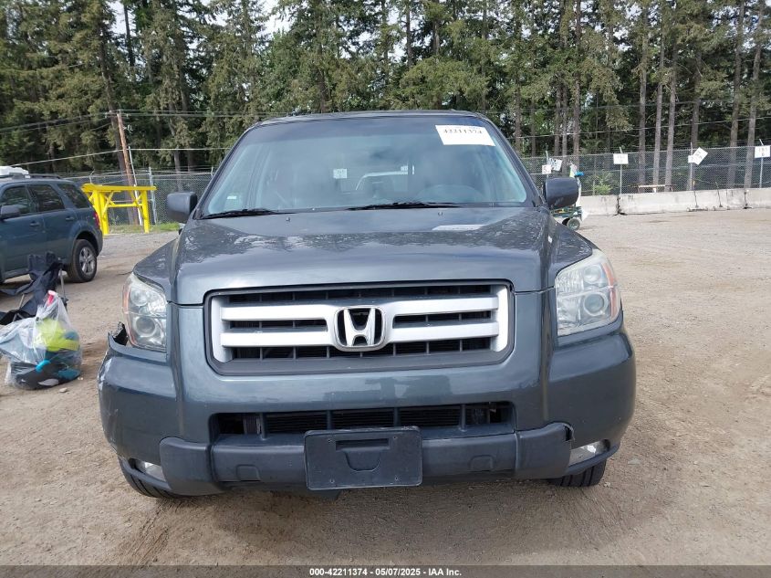 2006 Honda Pilot Ex-L VIN: 2HKYF18706H559763 Lot: 42211374