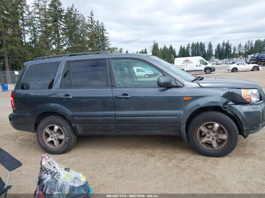 2006 Honda Pilot Ex-L VIN: 2HKYF18706H559763 Lot: 42211374