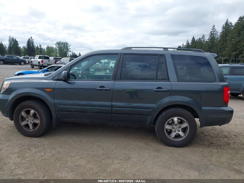 2006 Honda Pilot Ex-L VIN: 2HKYF18706H559763 Lot: 42211374