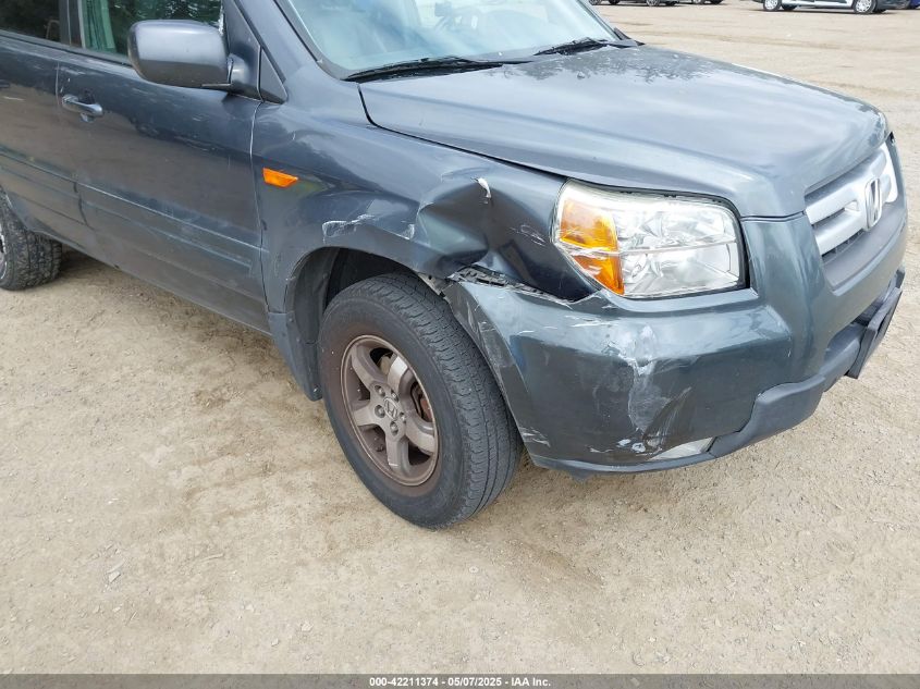 2006 Honda Pilot Ex-L VIN: 2HKYF18706H559763 Lot: 42211374