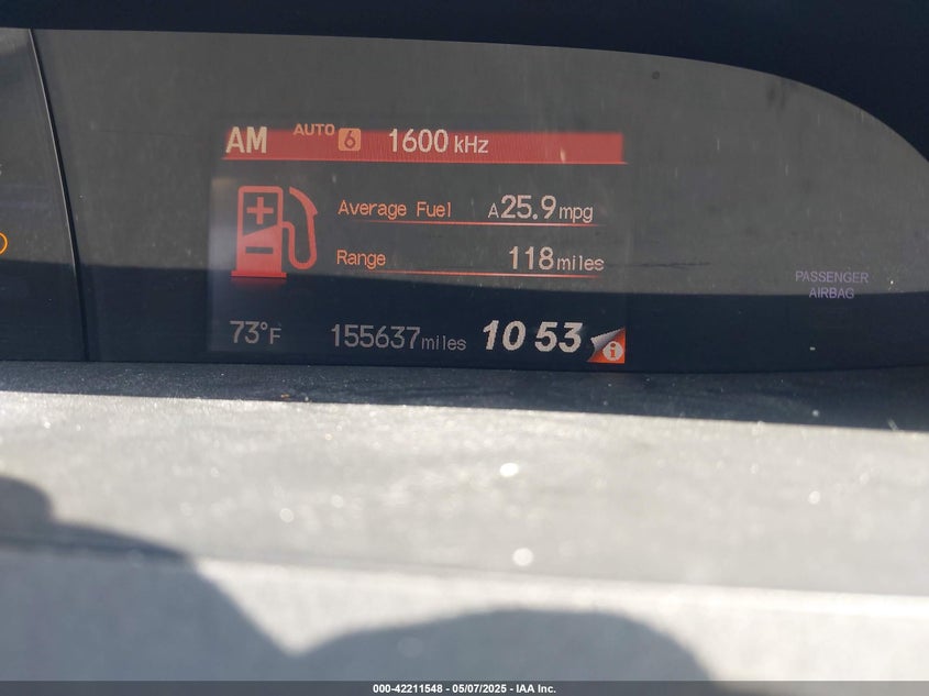 2012 HONDA CIVIC VIN: JHMFB2F80CS002755