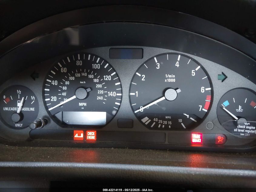 1998 BMW 328Ic VIN: WBABK8339WEY89719 Lot: 42214119