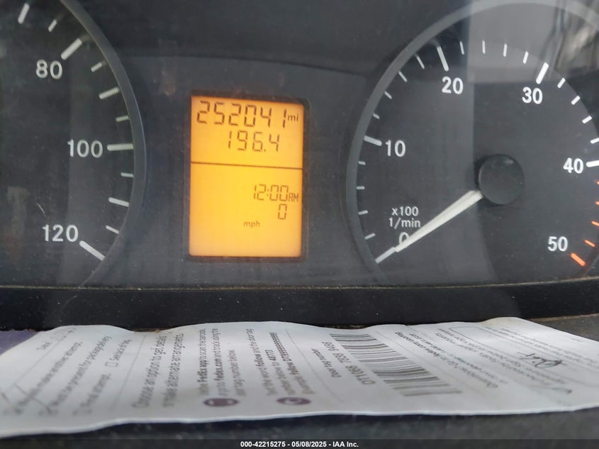 2011 Mercedes-Benz Sprinter 2500 High Roof VIN: WD3PE8CB7B5562117 Lot: 42215275