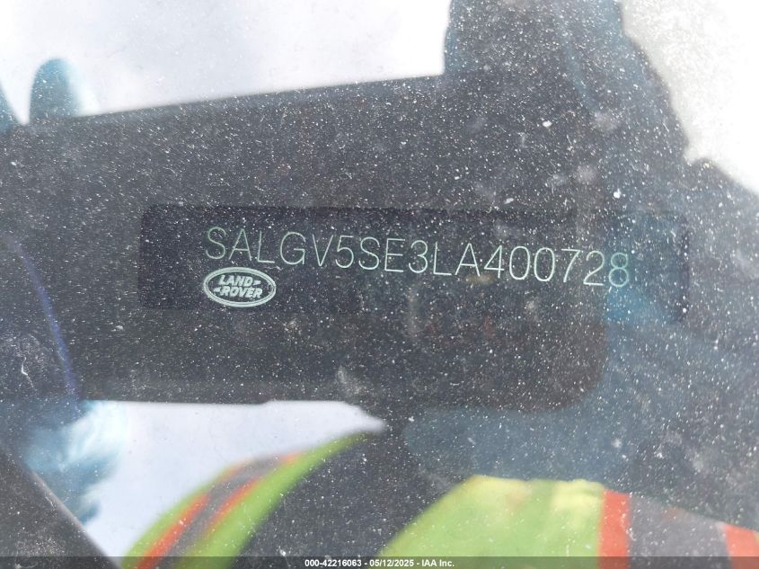 2020 Land Rover Range Rover - SALGV5SE3LA400728