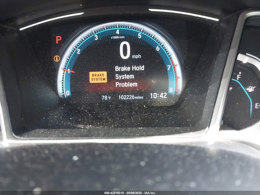 2017 HONDA CIVIC VIN: 19XFC2F76HE043780