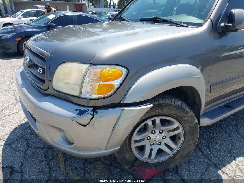 2003 Toyota Sequoia Sr5 V8 VIN: 5TDZT34A53M155681 Lot: 42216568