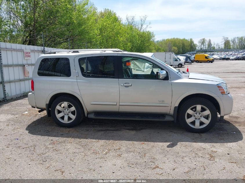 2008 Nissan Armada Le VIN: 5N1BA08C18N621889 Lot: 42216687