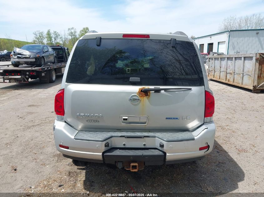 2008 Nissan Armada Le VIN: 5N1BA08C18N621889 Lot: 42216687