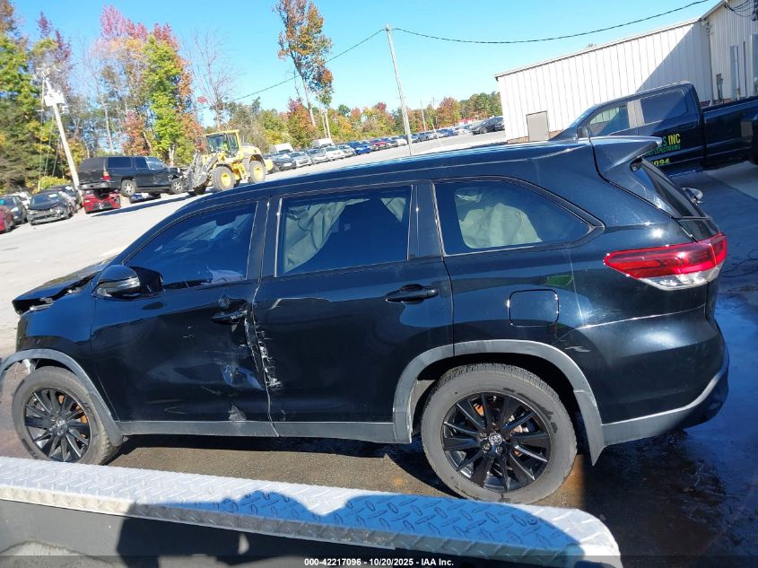 2019 Toyota Highlander Se VIN: 5TDJZRFH4KS969764 Lot: 42217096