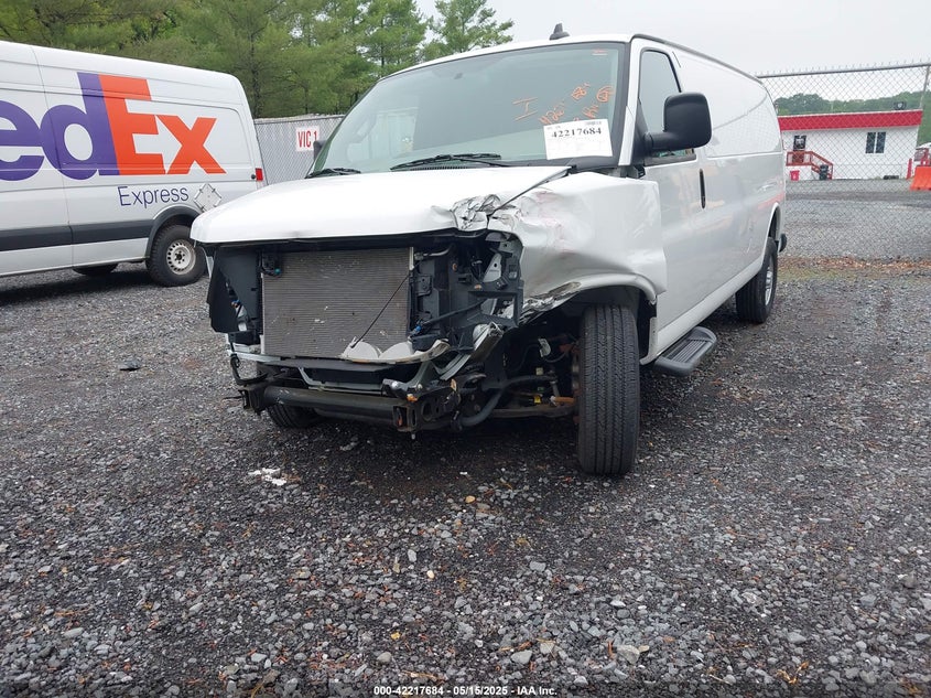 2023 Chevrolet Express Cargo Rwd 2500 Extended Wheelbase Wt VIN: 1GCWGBFP1P1234402 Lot: 42217684