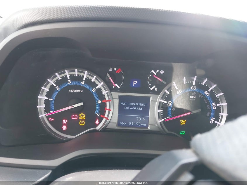 2016 TOYOTA 4RUNNER VIN: JTEBU5JR1G5290782