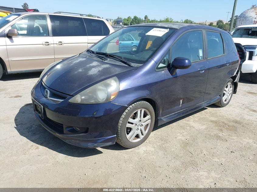 2008 HONDA FIT VIN: JHMGD38668S022953