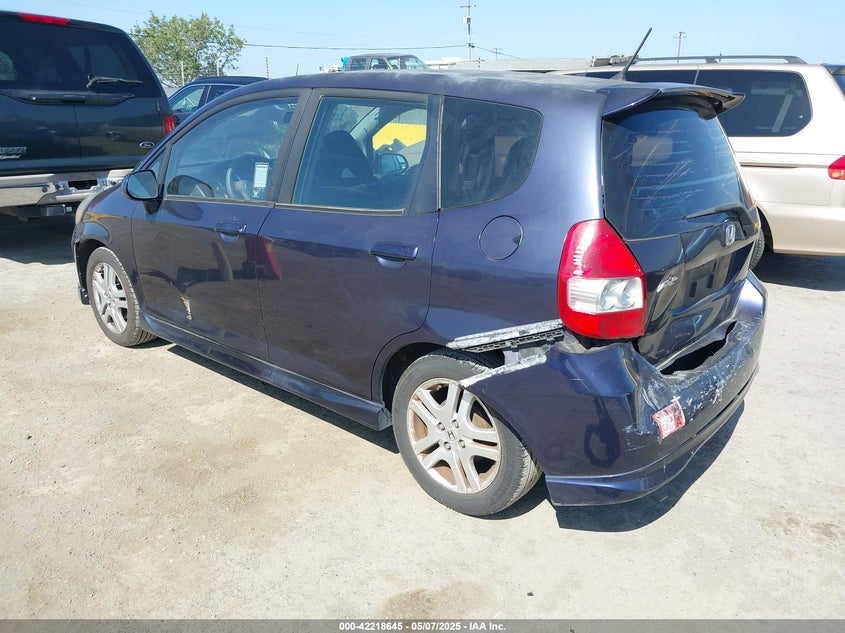 2008 HONDA FIT VIN: JHMGD38668S022953