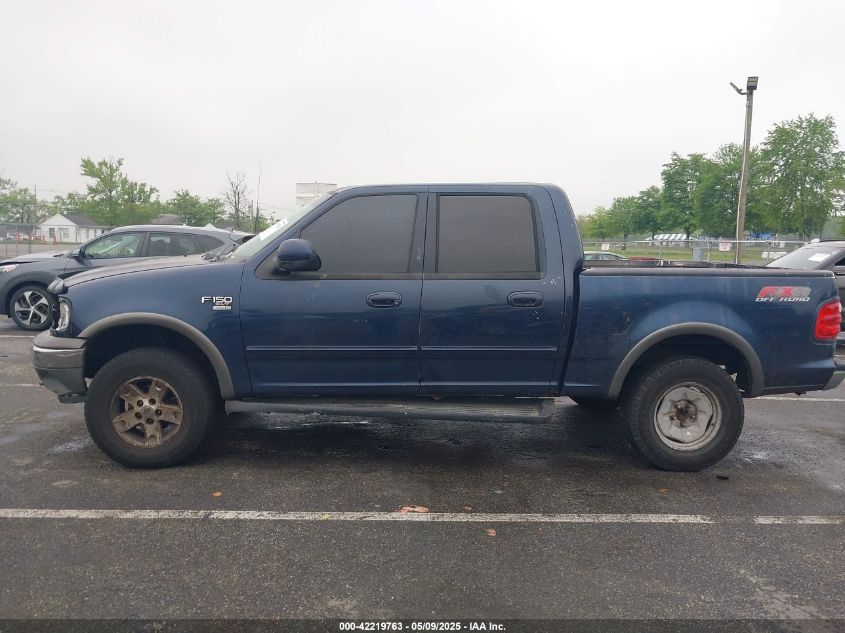 2002 Ford F-150 Lariat/Xlt VIN: 1FTRW08L32KB95040 Lot: 42219763