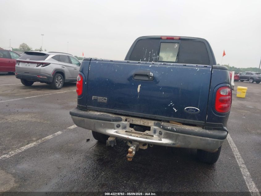 2002 Ford F-150 Lariat/Xlt VIN: 1FTRW08L32KB95040 Lot: 42219763