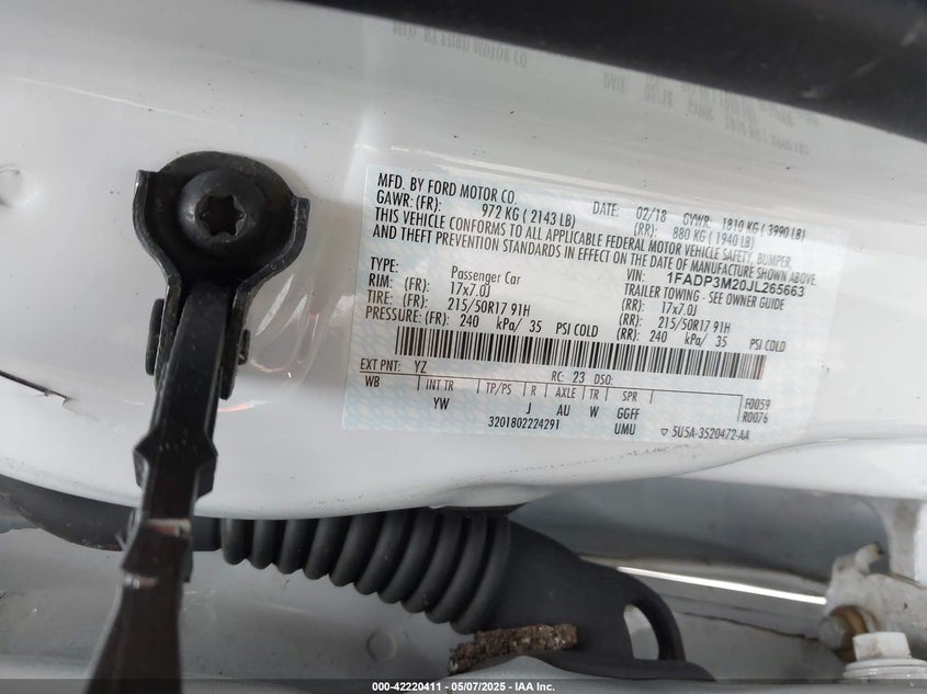 2018 FORD FOCUS SEL - 1FADP3M20JL265663