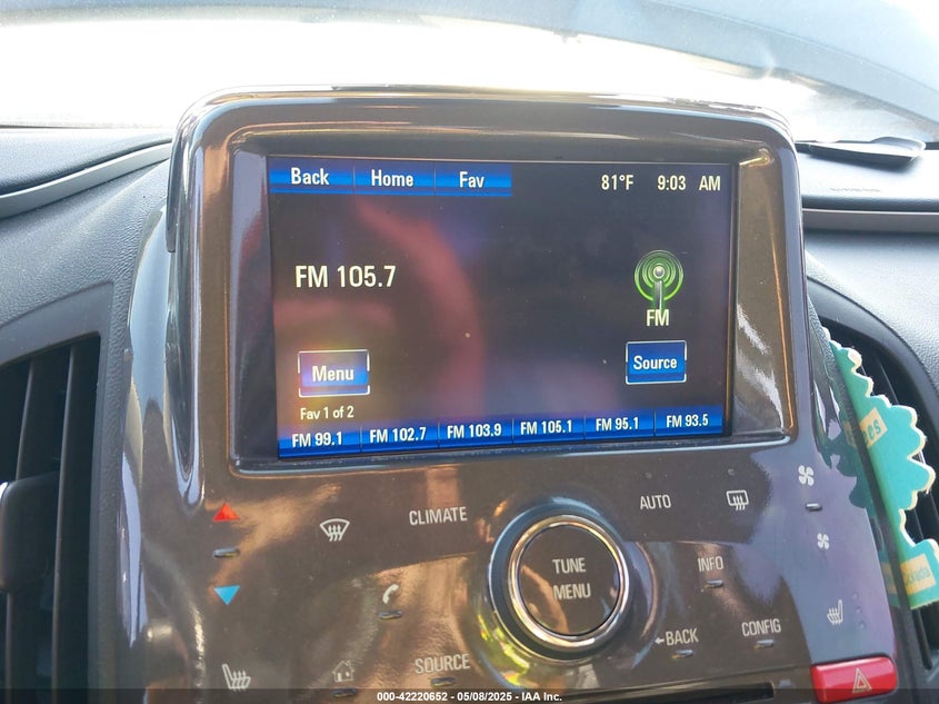 2013 CHEVROLET VOLT VIN: 1G1RH6E45DU143340