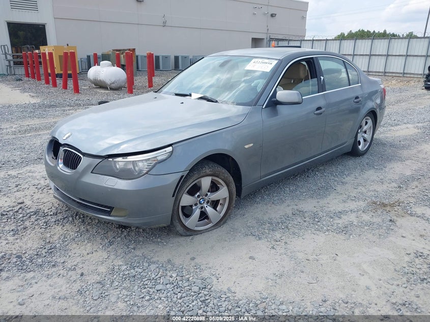 2008 BMW 528I grey sedan gasoline WBANU535X8C110771 photo #3
