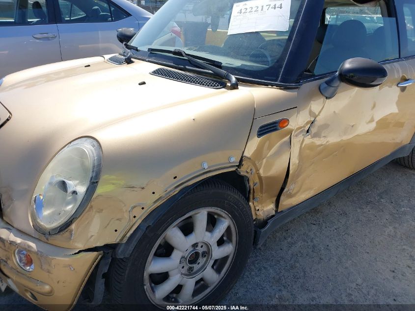 2004 Mini Cooper VIN: WMWRC33434TJ53276 Lot: 42221744