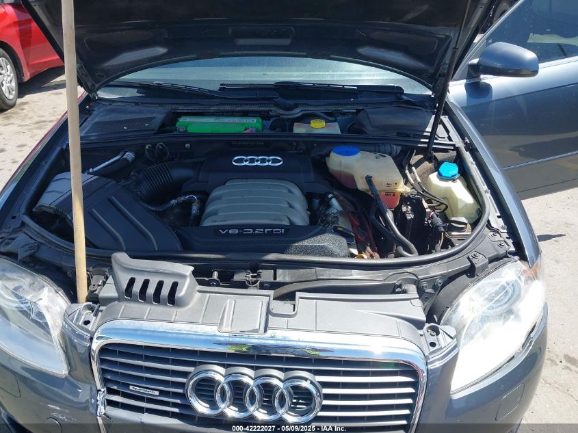 2007 Audi A4 3.2 VIN: WAUDH78E87A257895 Lot: 42222027