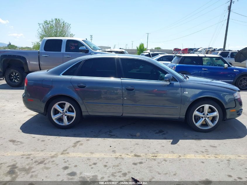 2007 Audi A4 3.2 VIN: WAUDH78E87A257895 Lot: 42222027