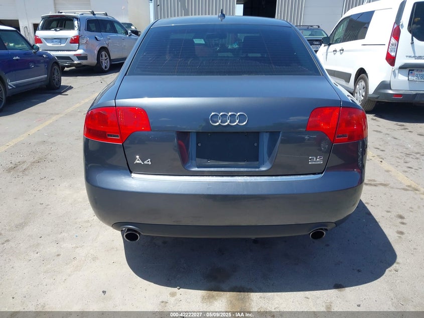2007 Audi A4 3.2 VIN: WAUDH78E87A257895 Lot: 42222027