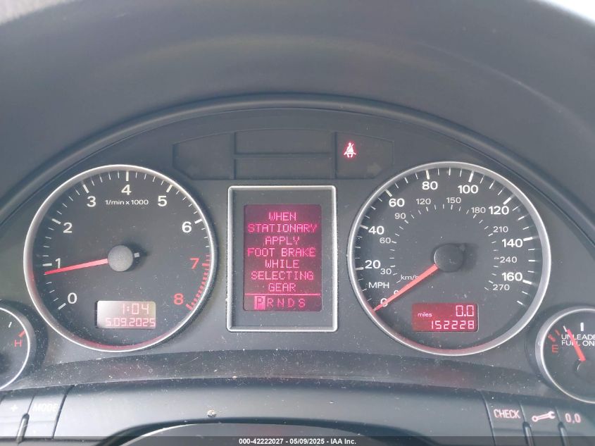 2007 Audi A4 3.2 VIN: WAUDH78E87A257895 Lot: 42222027