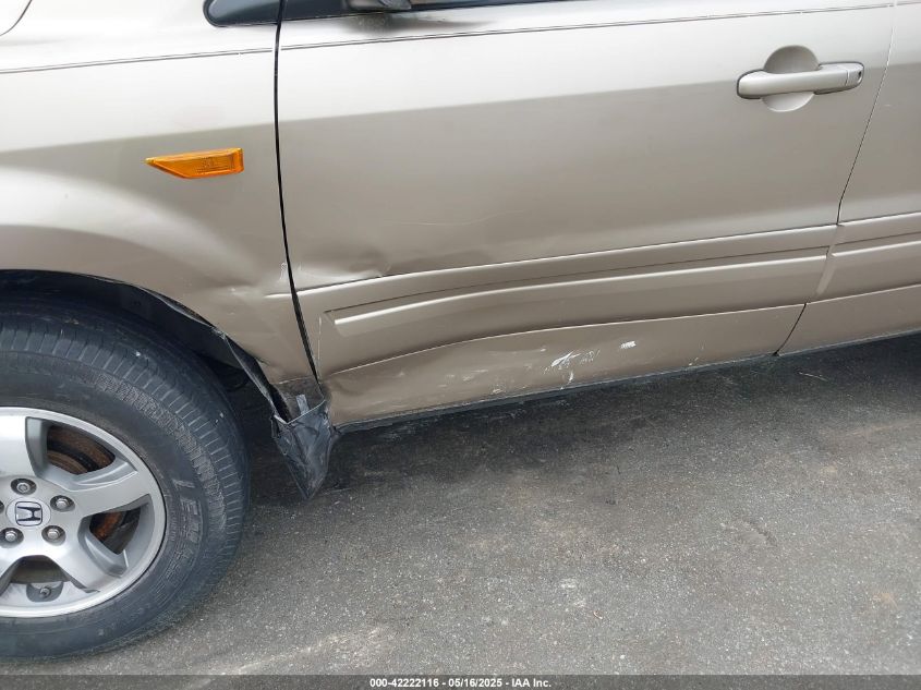 2006 Honda Pilot Ex-L VIN: 5FNYF28666B000536 Lot: 42222116