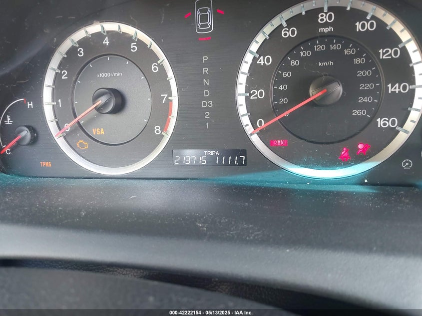 2008 HONDA ACCORD VIN: 1HGCP26898A132943