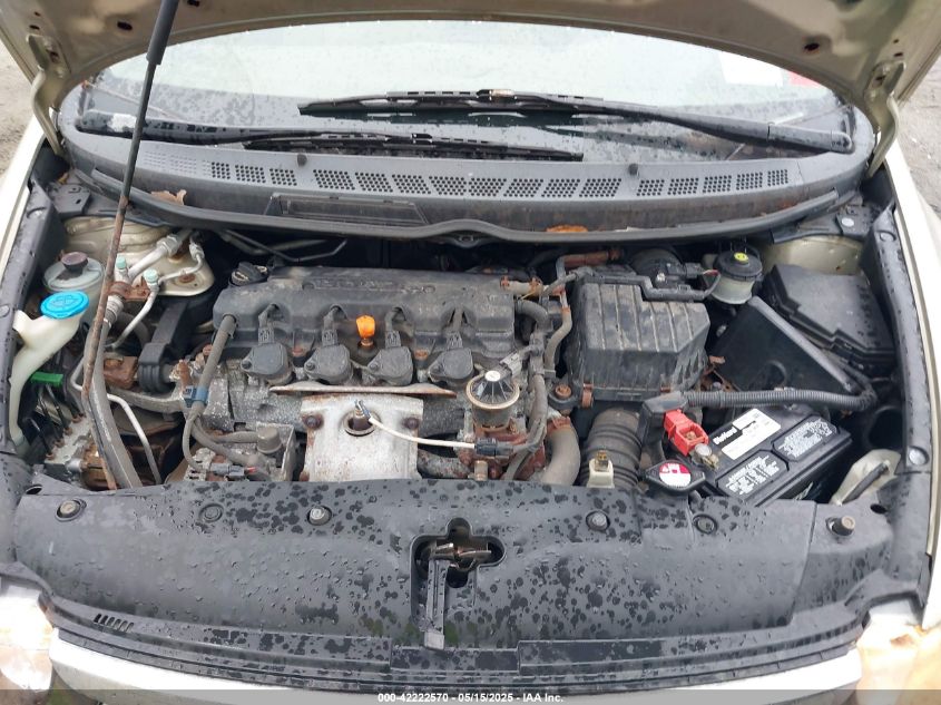 2008 Honda Civic Lx VIN: 1HGFA16528L100760 Lot: 42222570