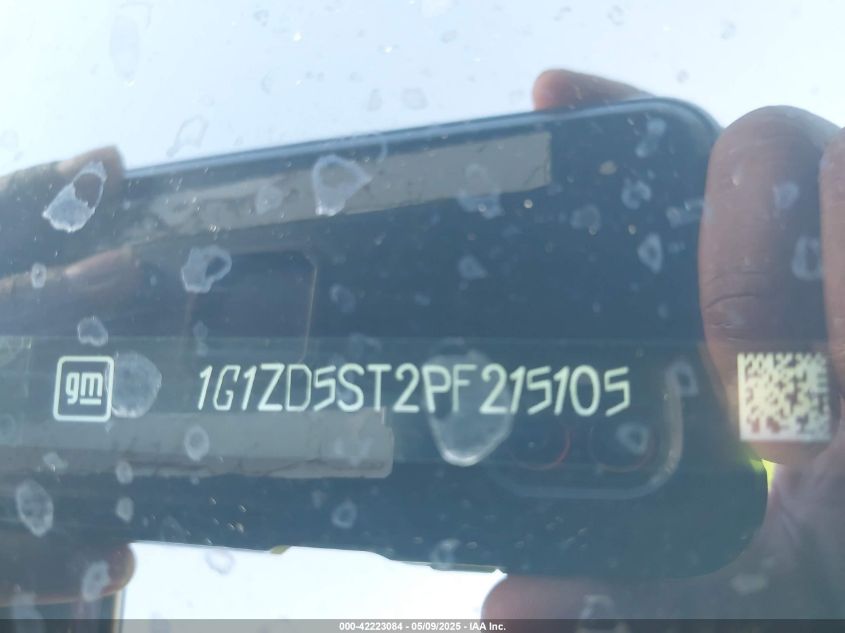 2023 Chevrolet Malibu Fwd 1Lt VIN: 1G1ZD5ST2PF215105 Lot: 42223084