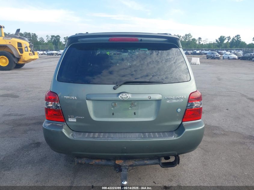 2007 Toyota Highlander Limited V6 VIN: JTEEP21A270199904 Lot: 42223395