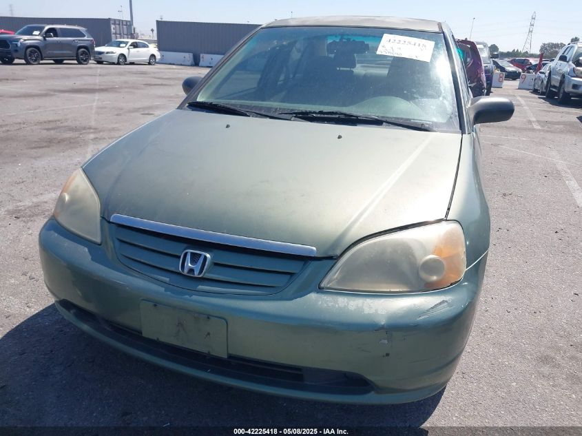 2003 Honda Civic Lx VIN: 2HGES16553H559537 Lot: 42225418