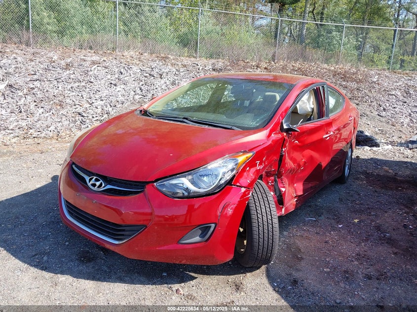 2011 HYUNDAI ELANTRA VIN: KMHDH4AE6BU110067