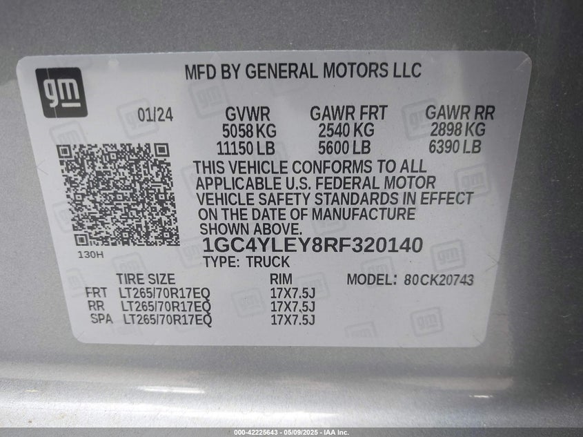 1GC4YLEY8RF320140 2024 CHEVROLET SILVERADO photo no. 8