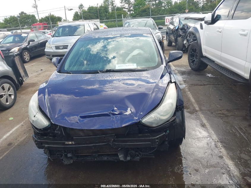 2013 Hyundai Elantra Gls VIN: 5NPDH4AE3DH336780 Lot: 42226503