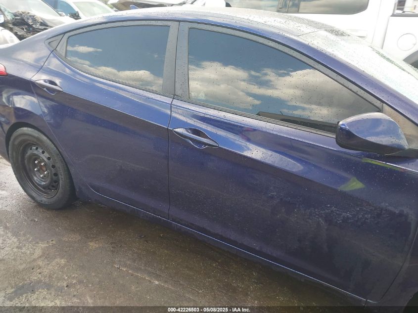 2013 Hyundai Elantra Gls VIN: 5NPDH4AE3DH336780 Lot: 42226503