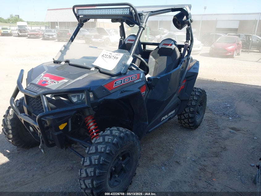 2015 Polaris Rzr S 900 Eps black null gasoline 4XAVBE873FB936844 photo #3