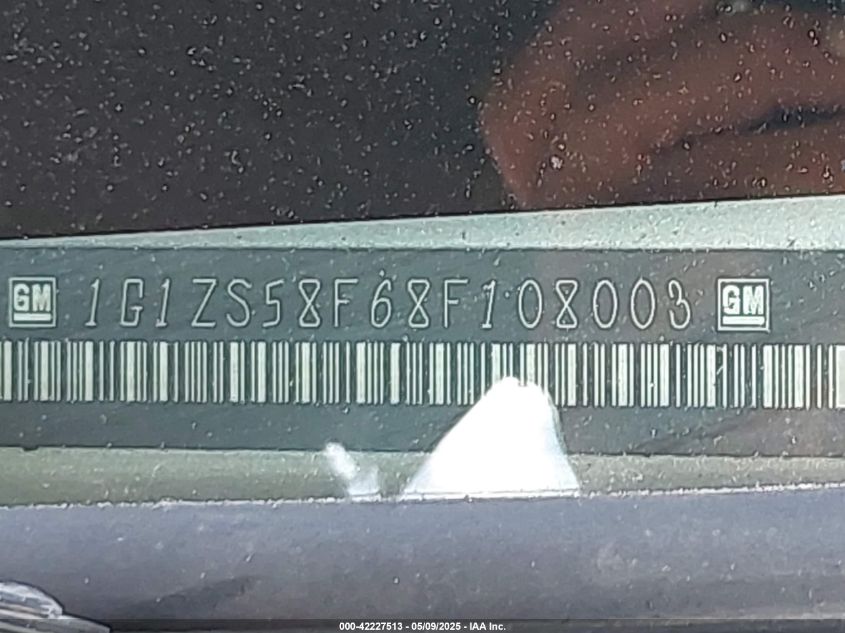 2008 Chevrolet Malibu Classic Ls VIN: 1G1ZS58F68F108003 Lot: 42227513