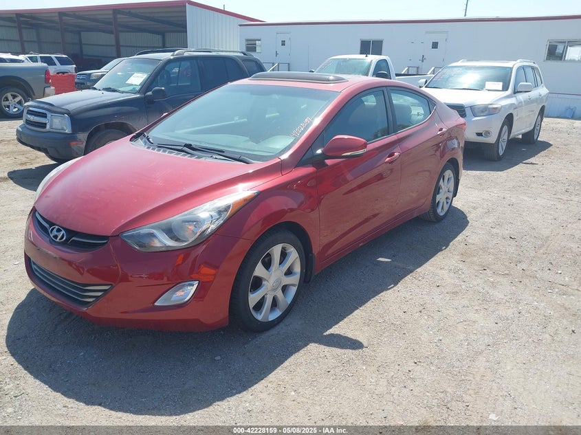 2012 HYUNDAI ELANTRA VIN: KMHDH4AE8CU449009