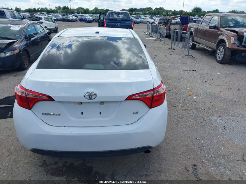 2018 Toyota Corolla Le VIN: 5YFBURHE1JP834688 Lot: 42229478