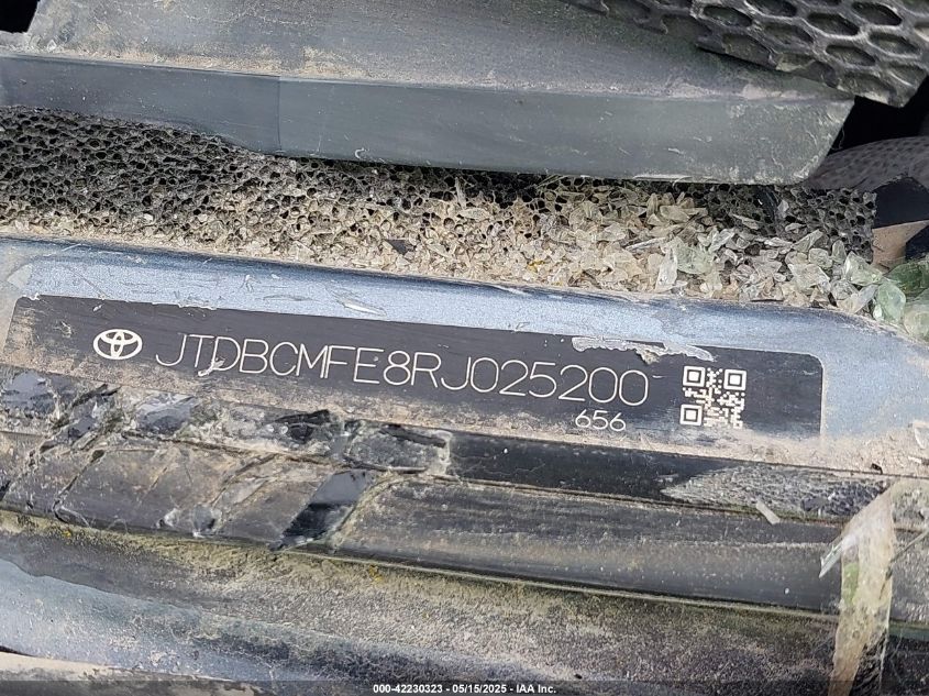 2024 Toyota Corolla Hybrid Se VIN: JTDBCMFE8RJ025200 Lot: 42230323