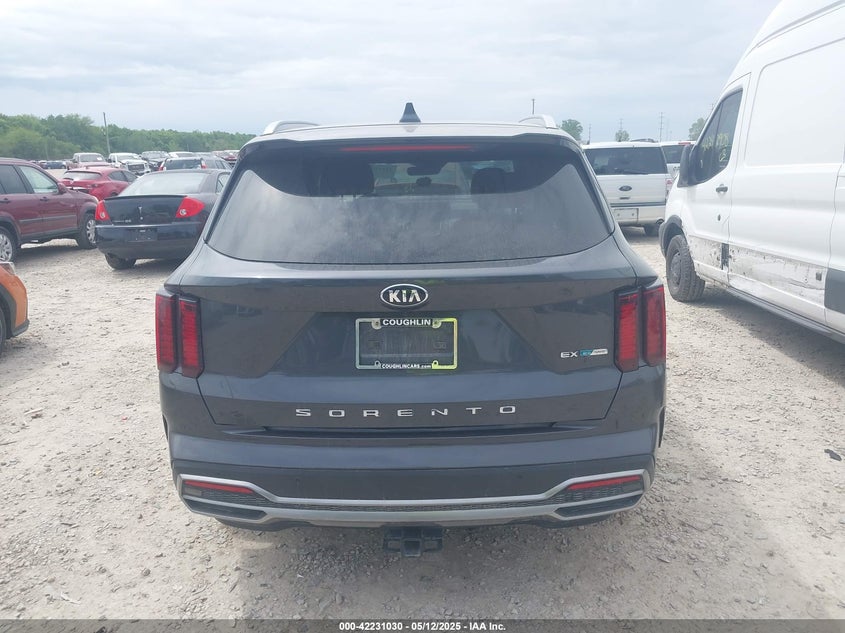 VIN KNDRH4LG0M5019057 2021 KIA SORENTO HYBRID EX