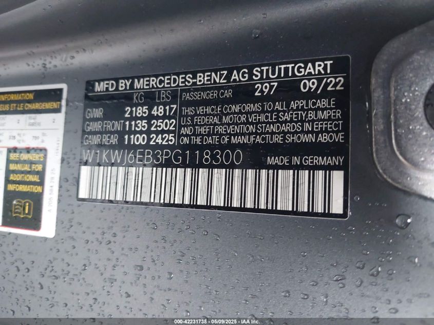 2023 Mercedes-Benz C-Class - W1KWJ6EB3PG118300