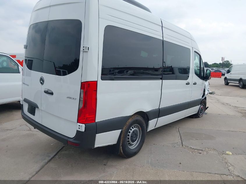 Vin: w1z4kfhy4sp812671, lot: 42726008, mercedes-benz sprinter 2500 standard roof 4-cyl diesel 20254