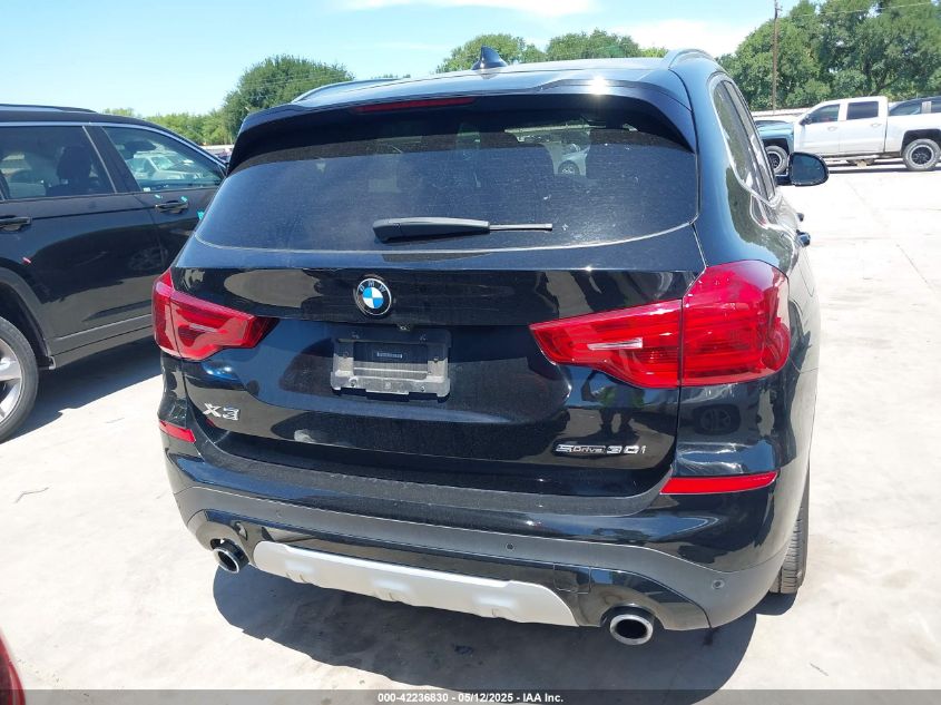 2019 BMW X3 Sdrive30I VIN: 5UXTR7C58KLF32070 Lot: 42236830