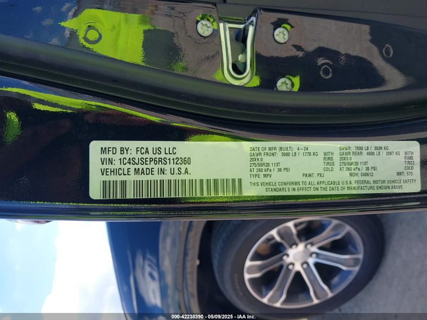 2024 Jeep Grand Wagoneer - 1C4SJSEP6RS112360