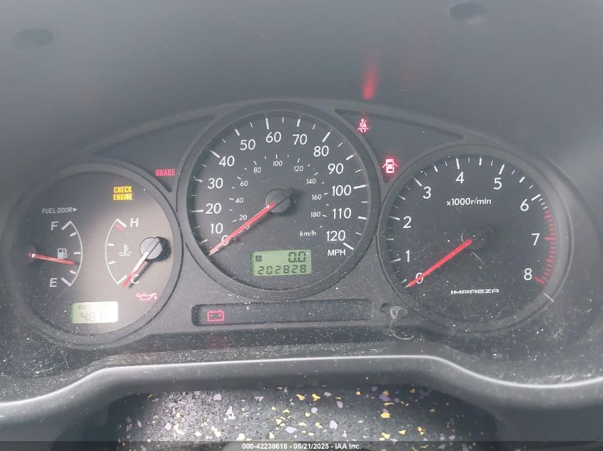 2006 Subaru Impreza 2.5I VIN: JF1GG67626G809450 Lot: 42238618