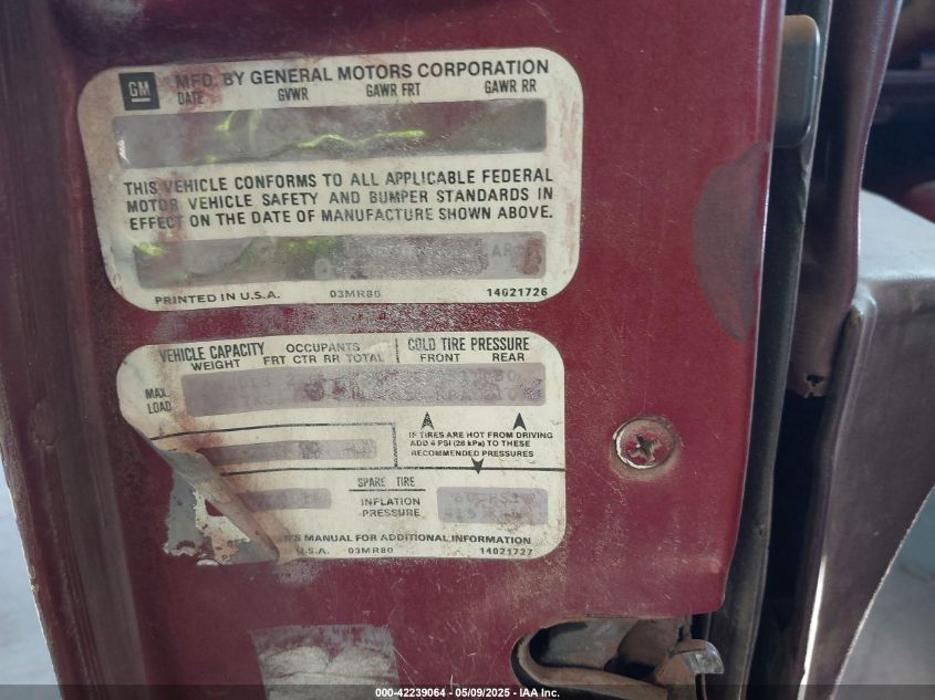 1983 Buick Riviera VIN: 1G4AZ67Y0DE414828 Lot: 42239064