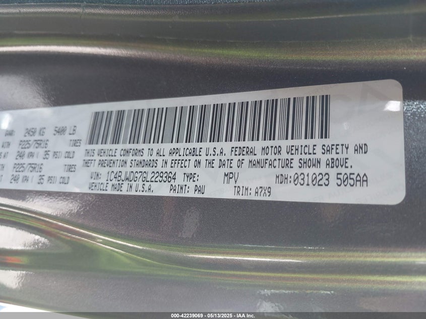 2016 JEEP WRANGLER UNLIMITED SPORT - 1C4BJWDG7GL229364